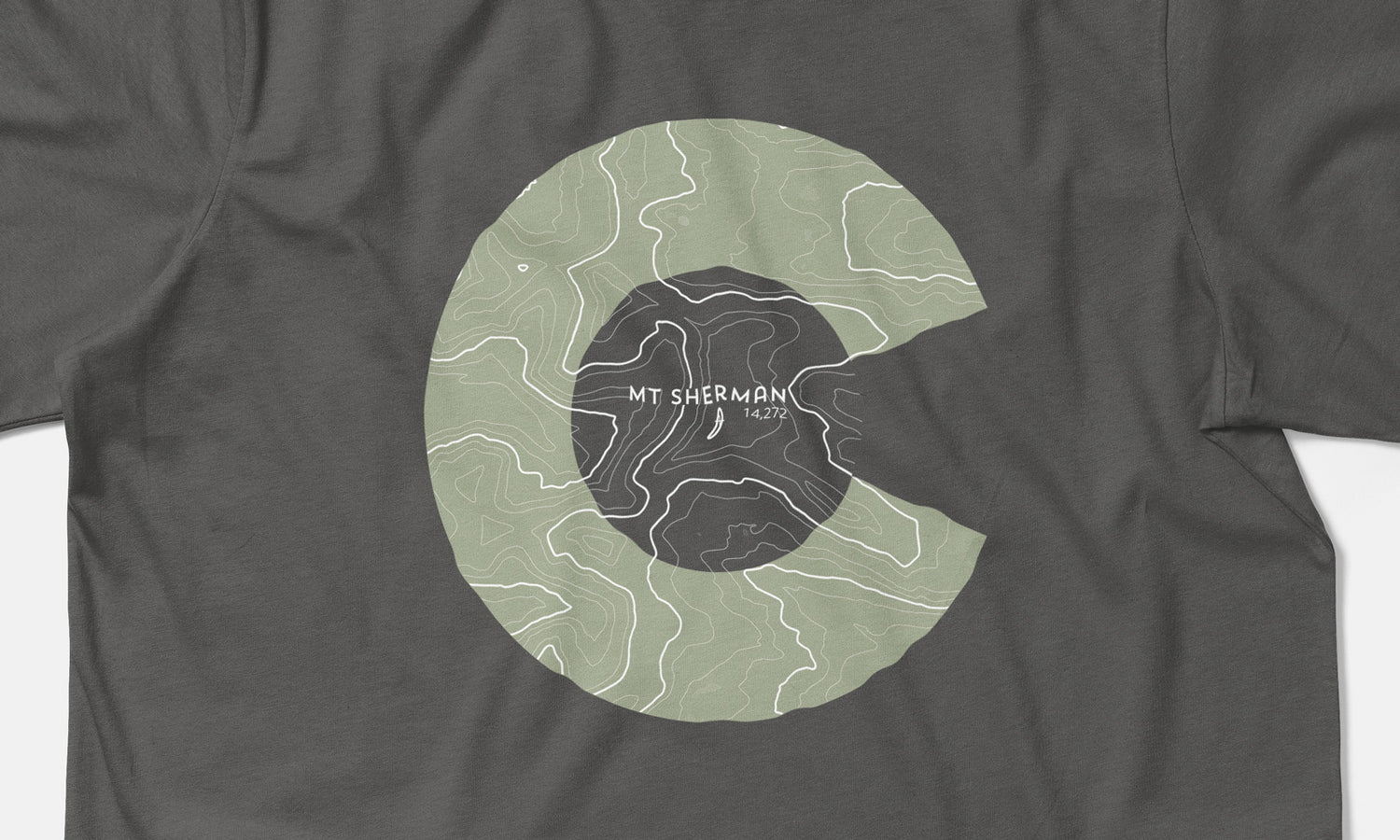 Mount Sherman Topo 14er Shirt