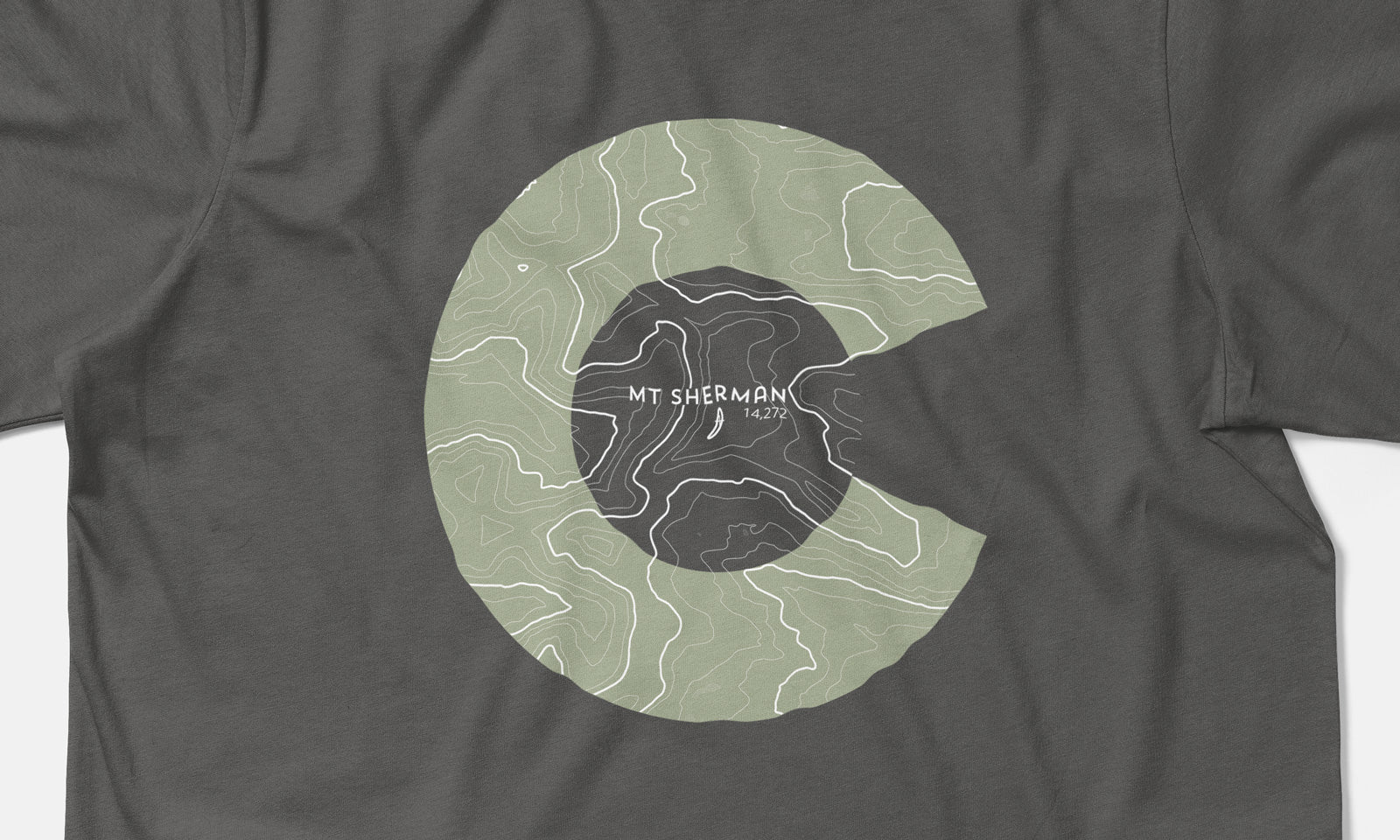Mount Sherman Topo 14er Shirt