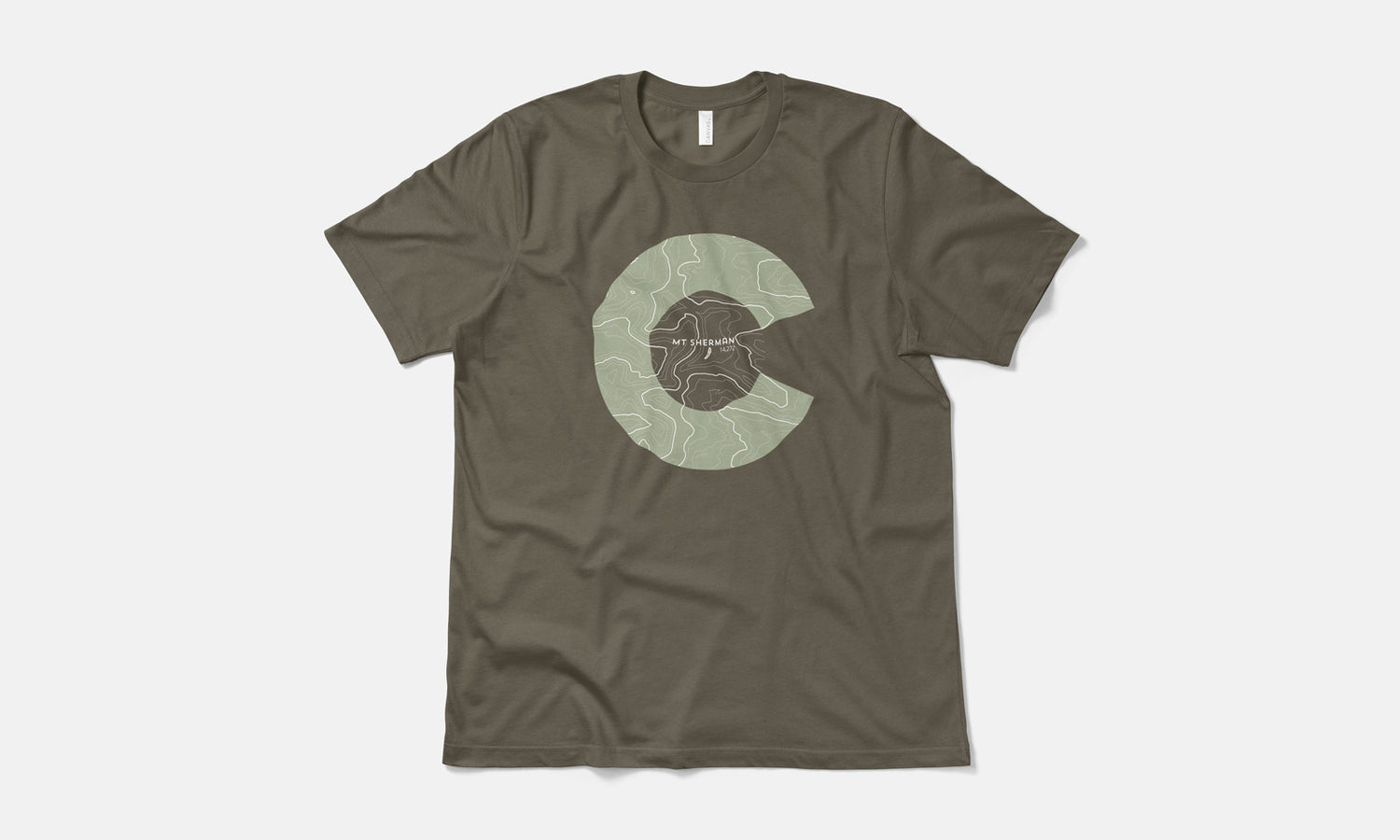 Mount Sherman Topo 14er Shirt
