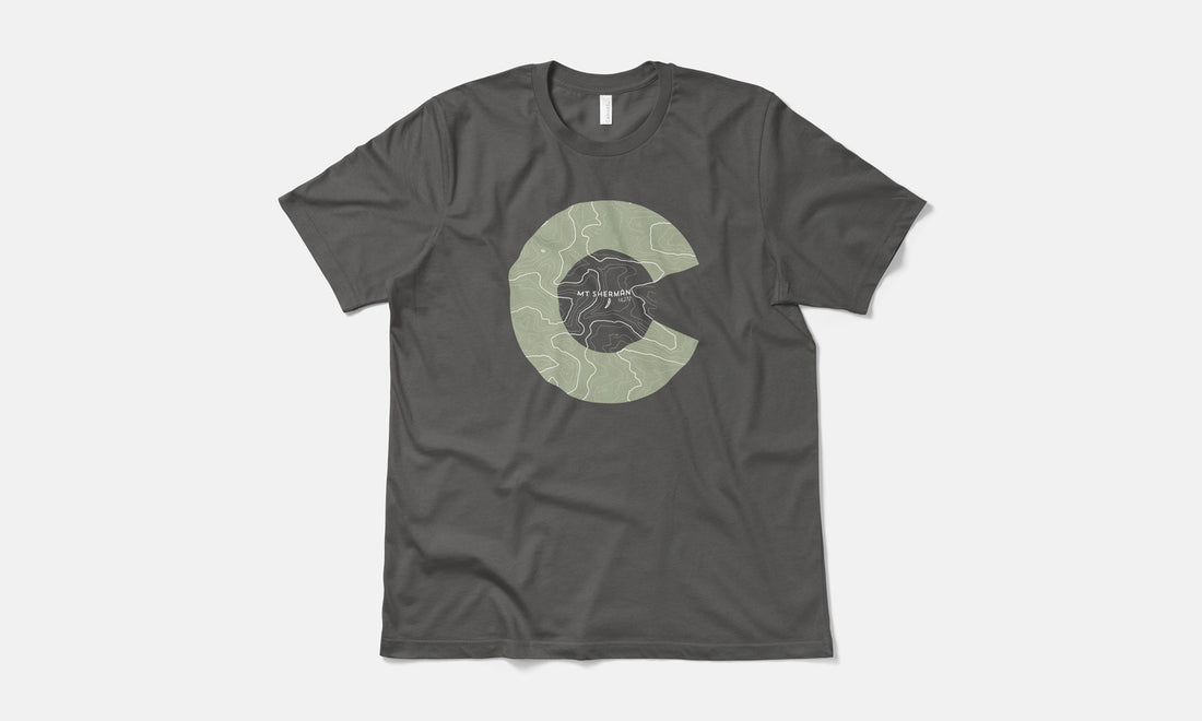 Mount Sherman Topo 14er Shirt