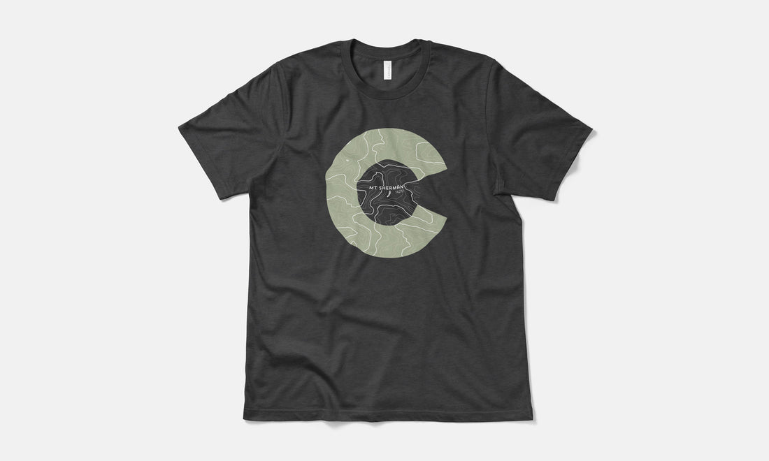 Mount Sherman Topo 14er Shirt