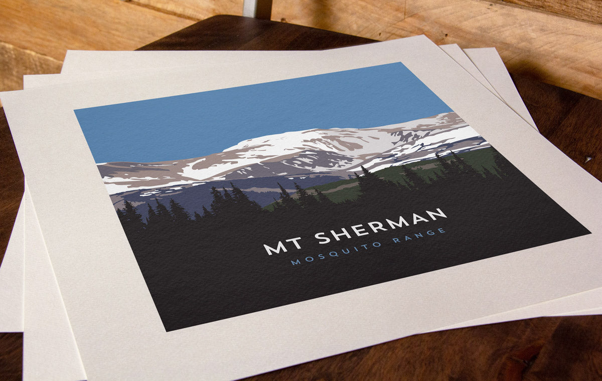 Mt Sherman 14er Print