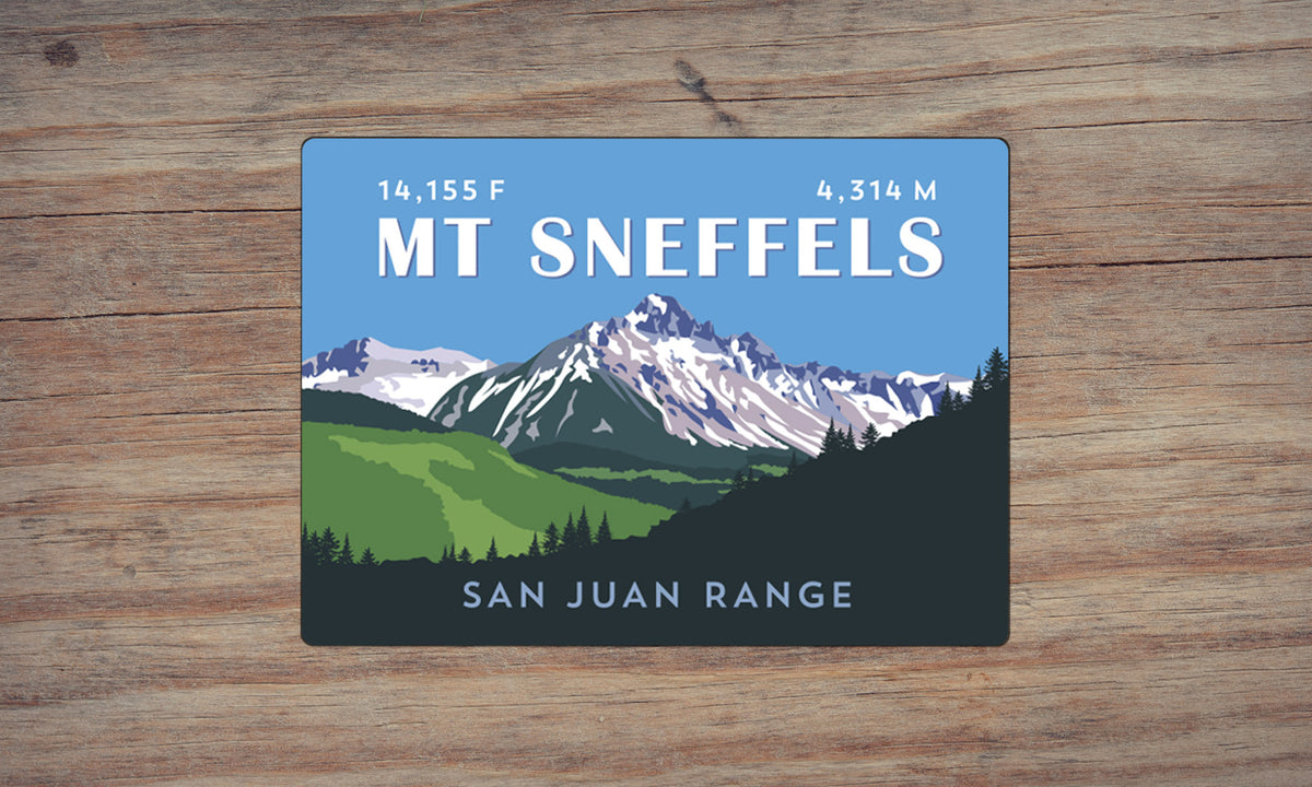 Mount Sneffels Colorado 14er Magnet