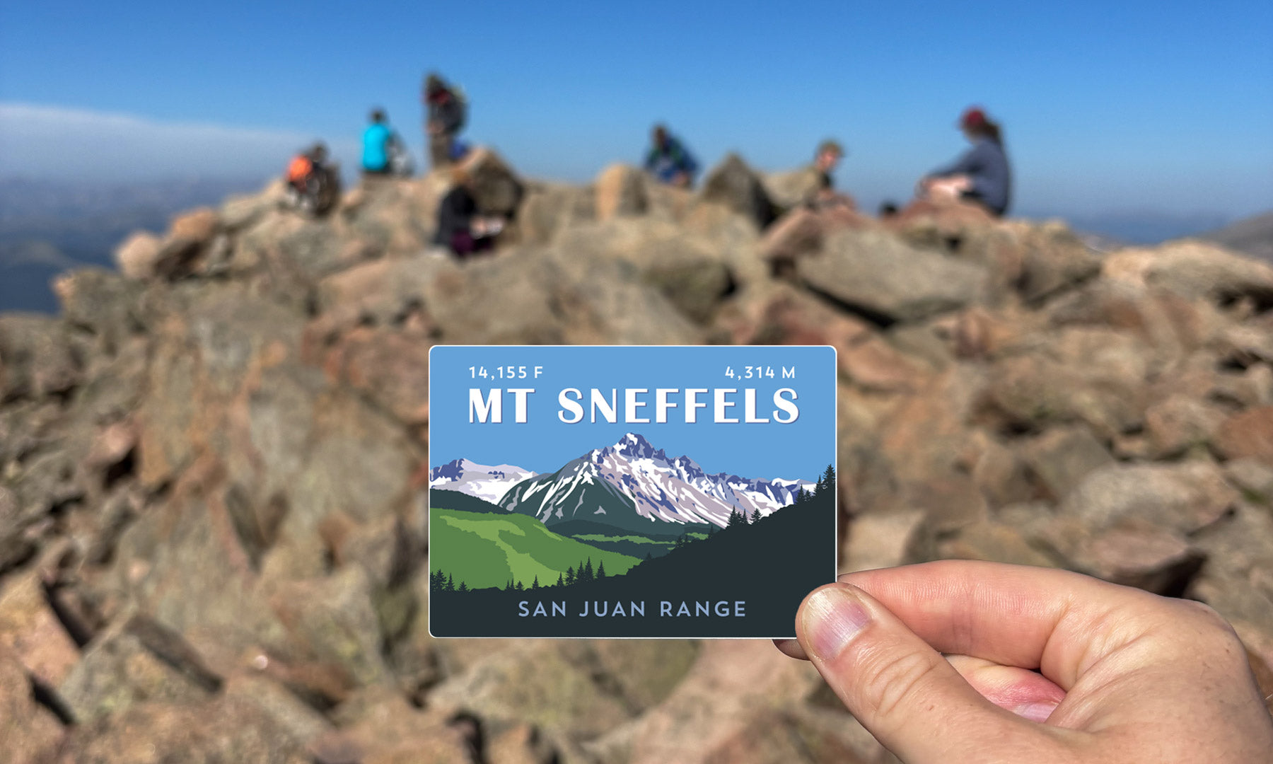 Mount Sneffels Colorado 14er Sticker