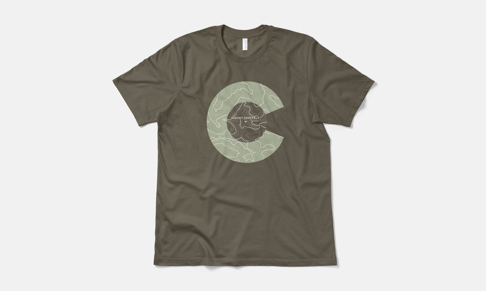 Mount Sneffels Topo 14er Shirt