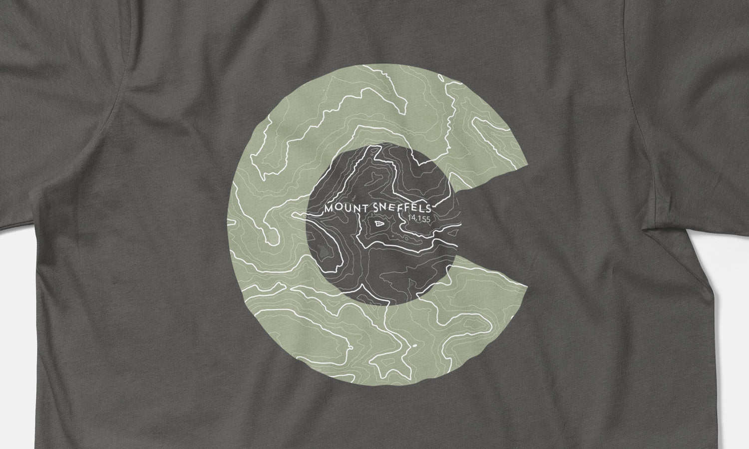 Mount Sneffels Topo 14er Shirt