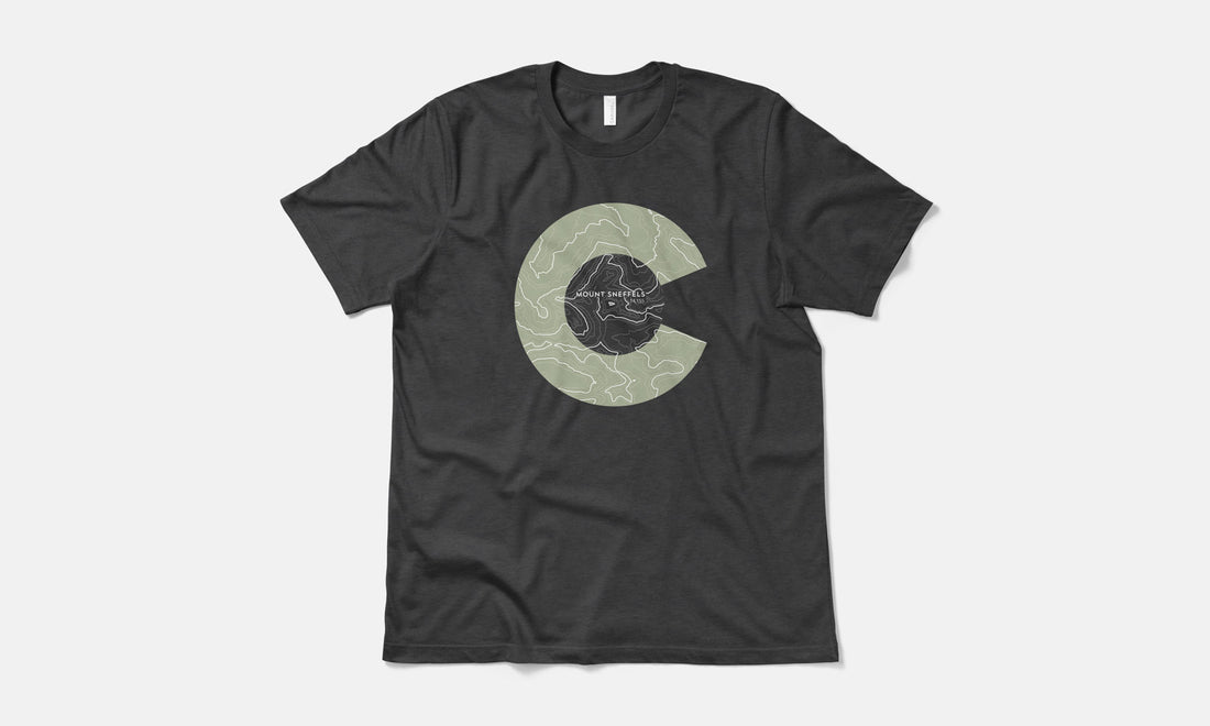 Mount Sneffels Topo 14er Shirt