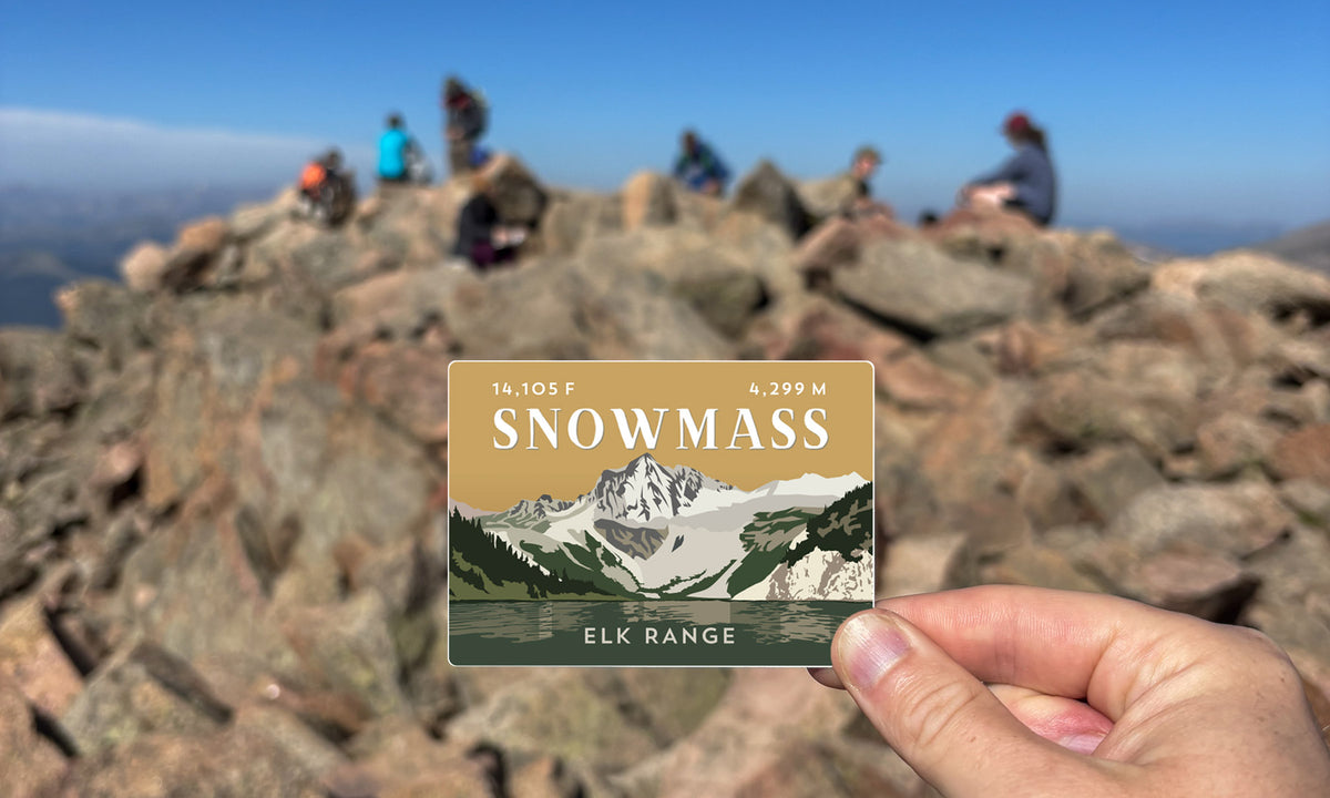 Snowmass Mountain Colorado 14er Sticker