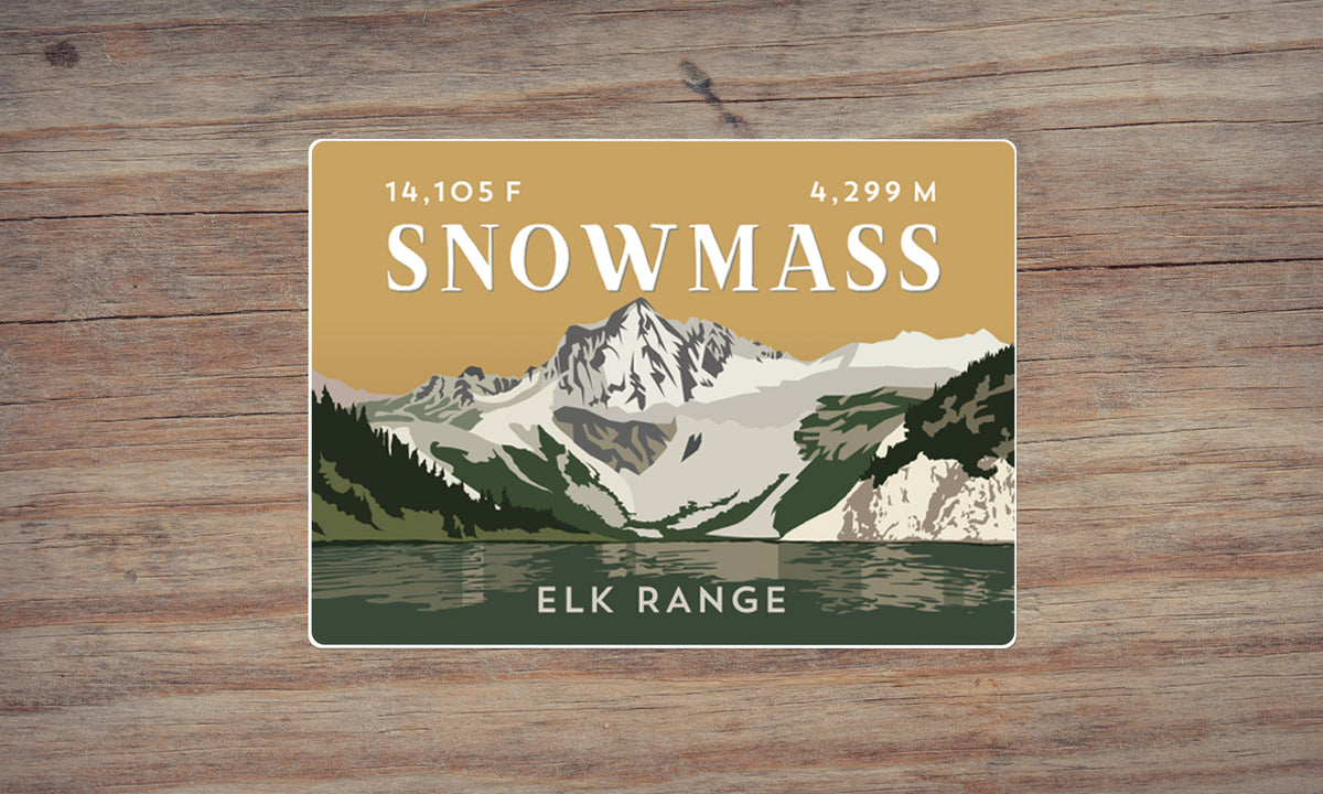 Snowmass Mountain Colorado 14er Sticker