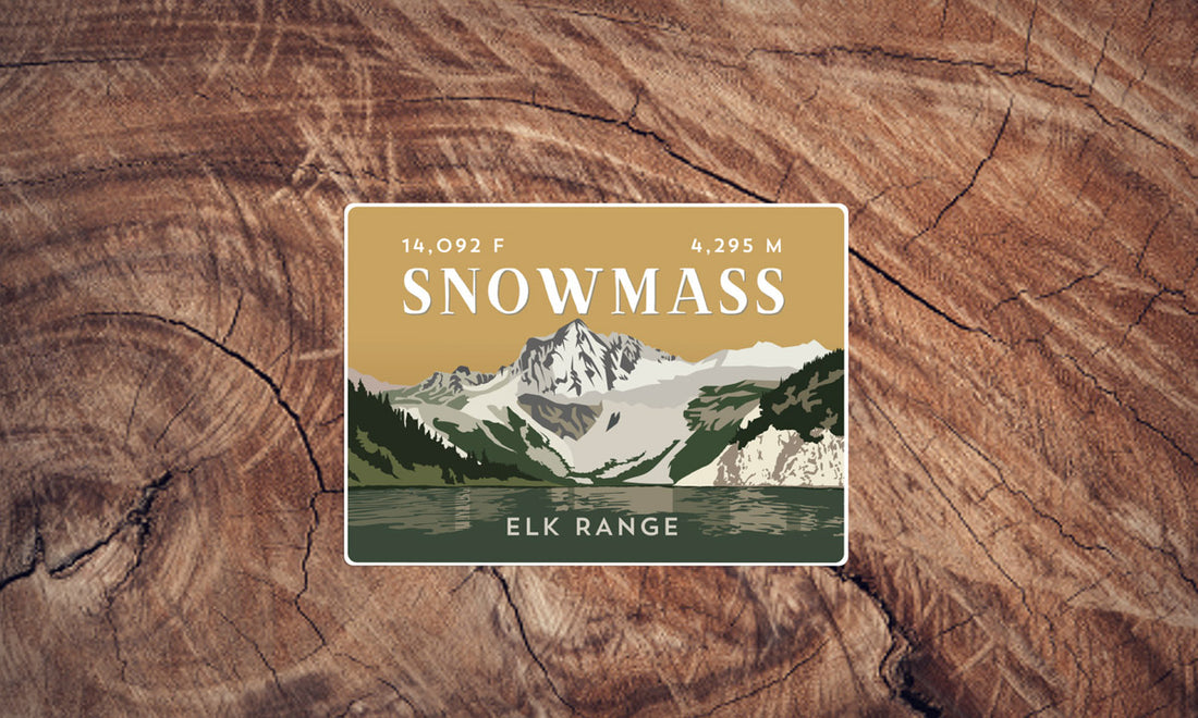 Snowmass Mountain Colorado 14er Sticker