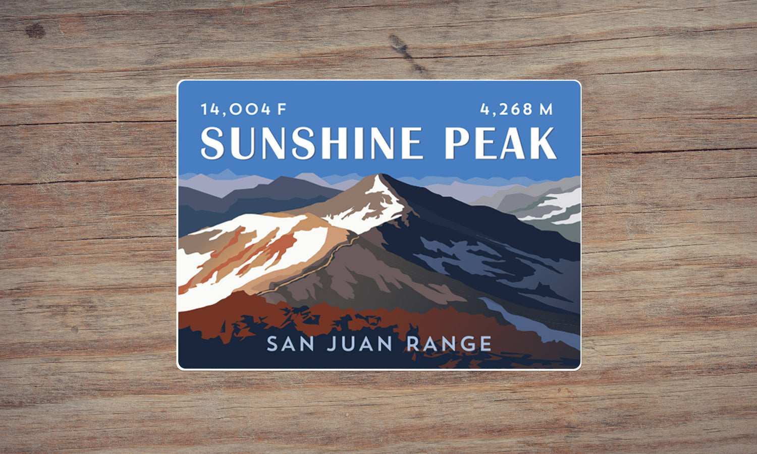 Sunshine Peak Colorado 14er Sticker