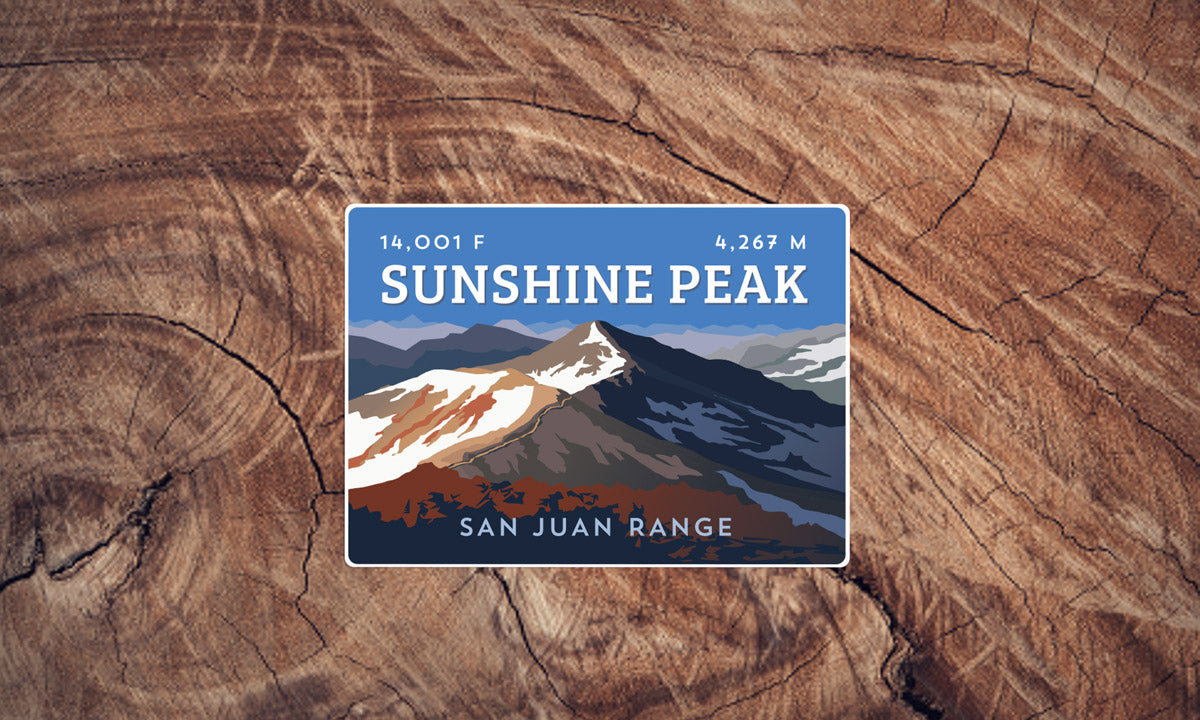 Sunshine Peak Colorado 14er Sticker