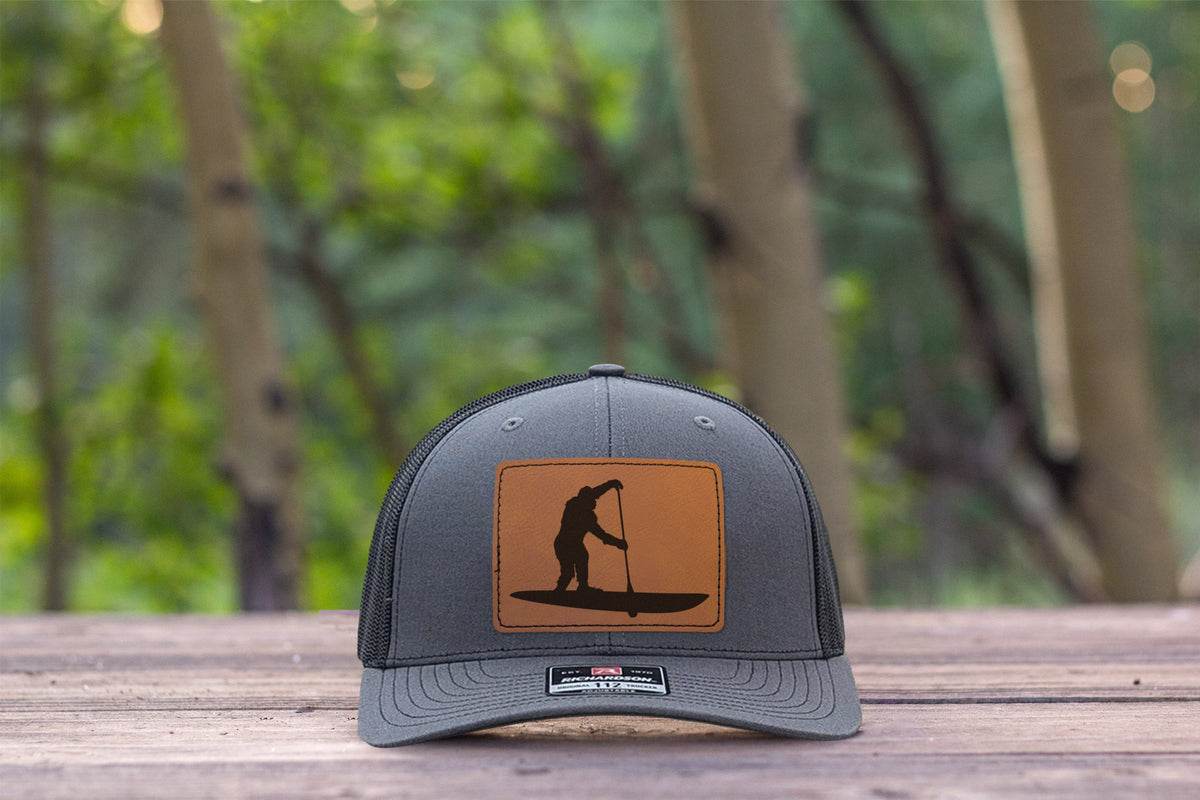 Sasquatch Rock Climbing Hat Charcoal/Black Richardson 112 Bigfoot