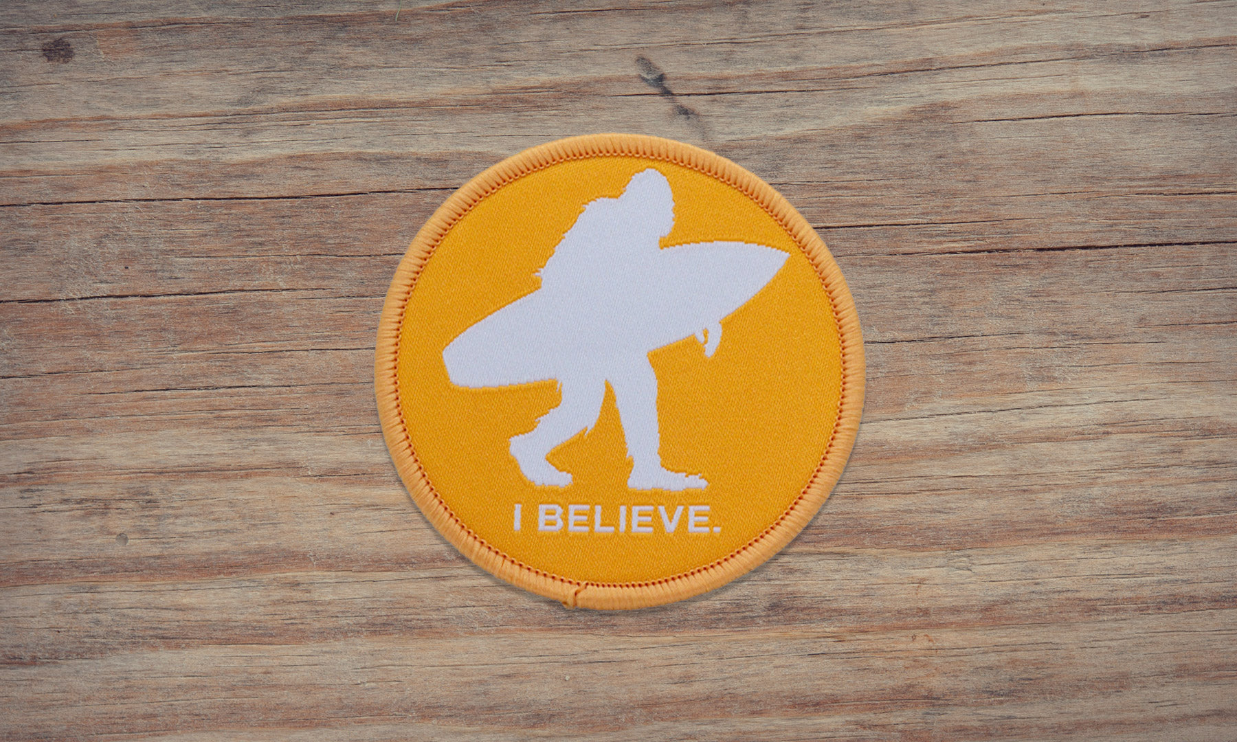 Bigfoot Surfing Patch I Believe