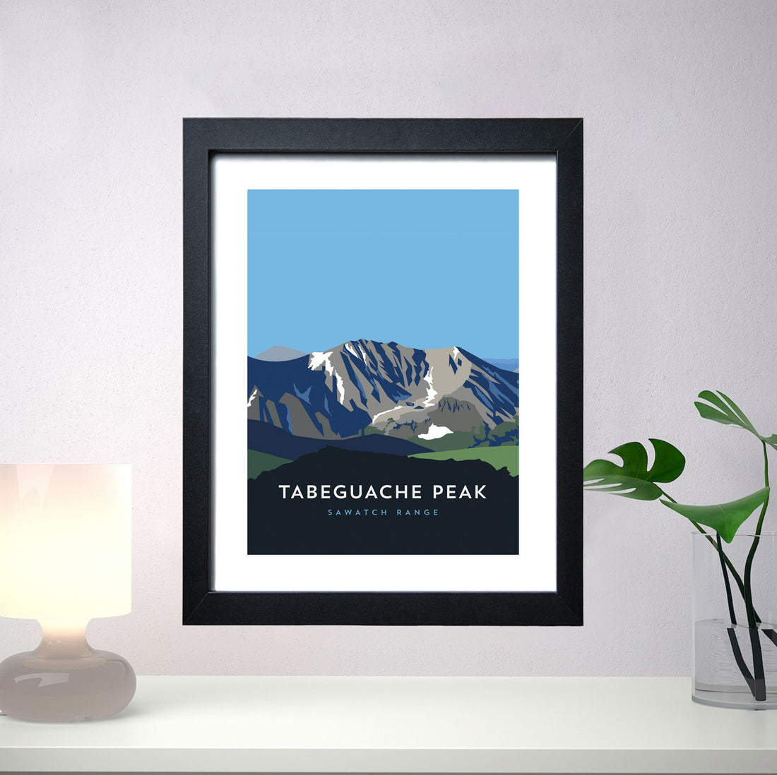Tabeguache Peak Colorado 14er Framed Poster