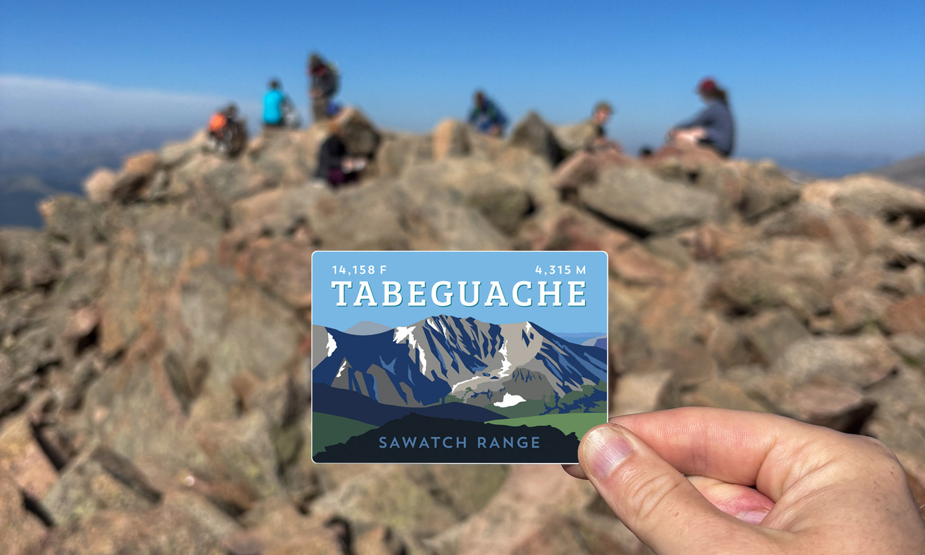 Tabeguache Peak Colorado 14er Sticker