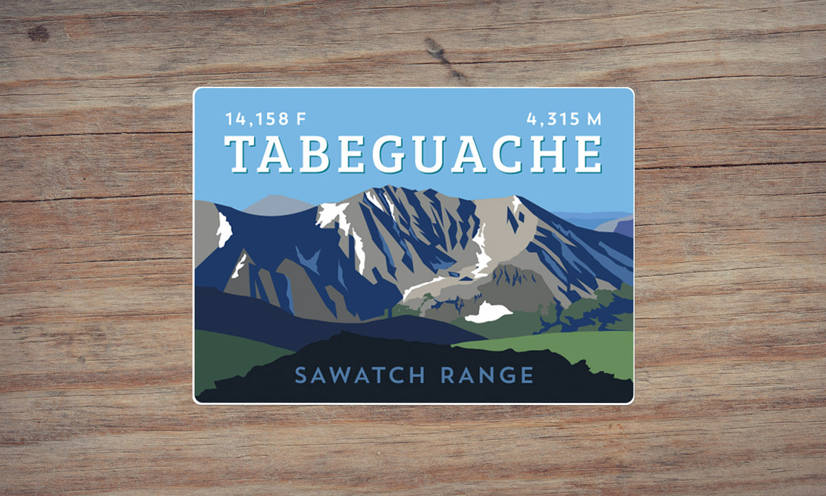 Tabeguache Peak Colorado 14er Sticker