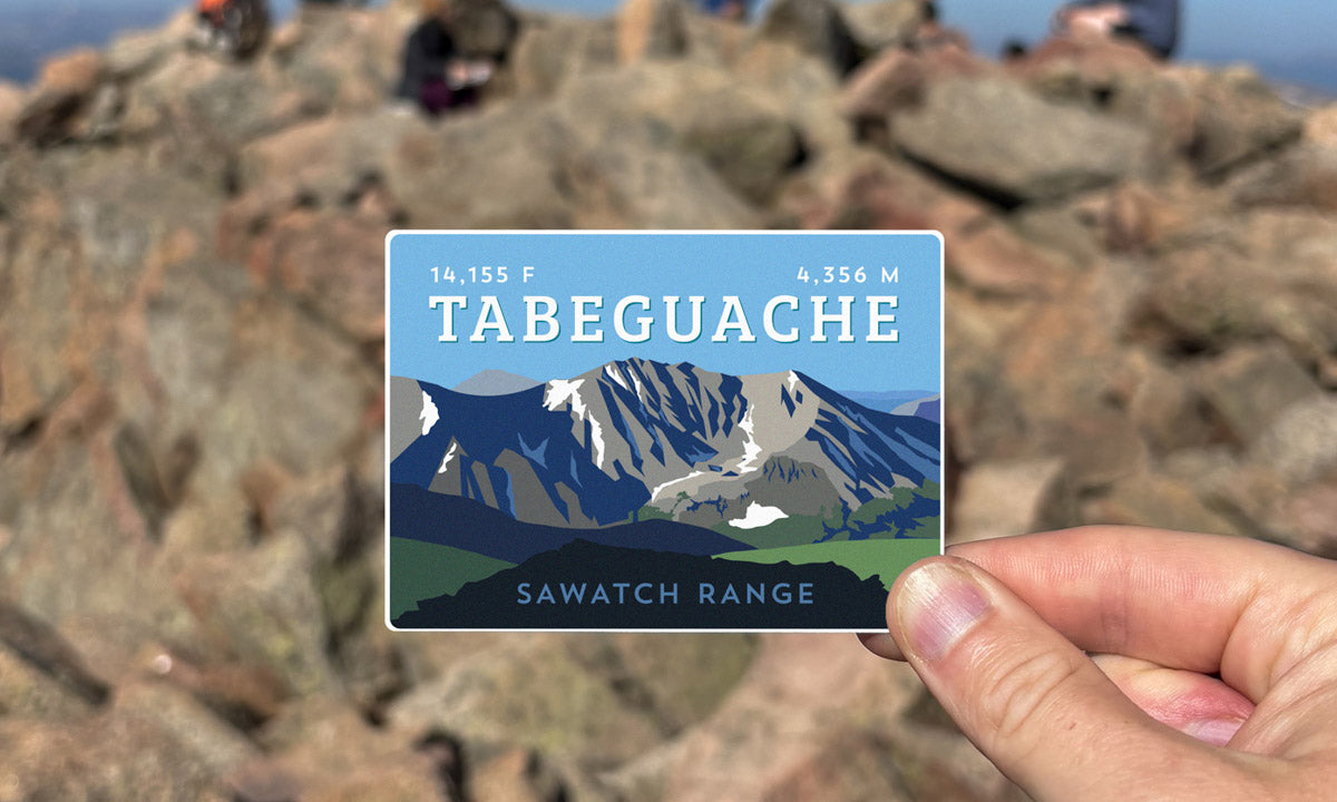 Tabeguache Peak Colorado 14er Sticker