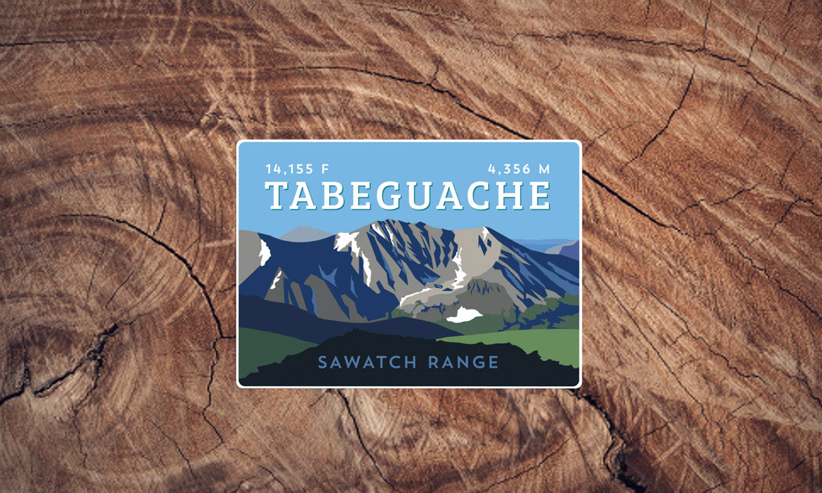 Tabeguache Peak Colorado 14er Sticker