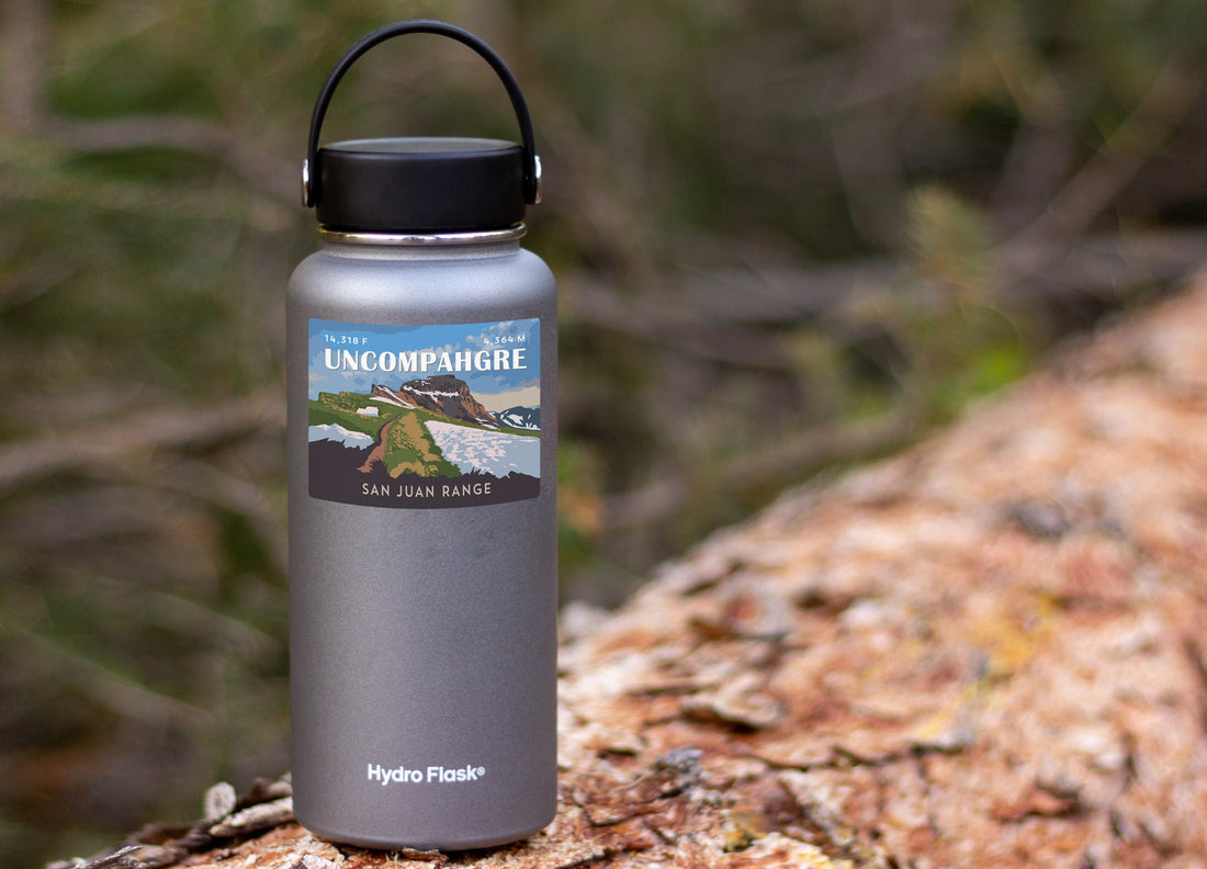 Uncompahgre Peak Colorado 14er Sticker