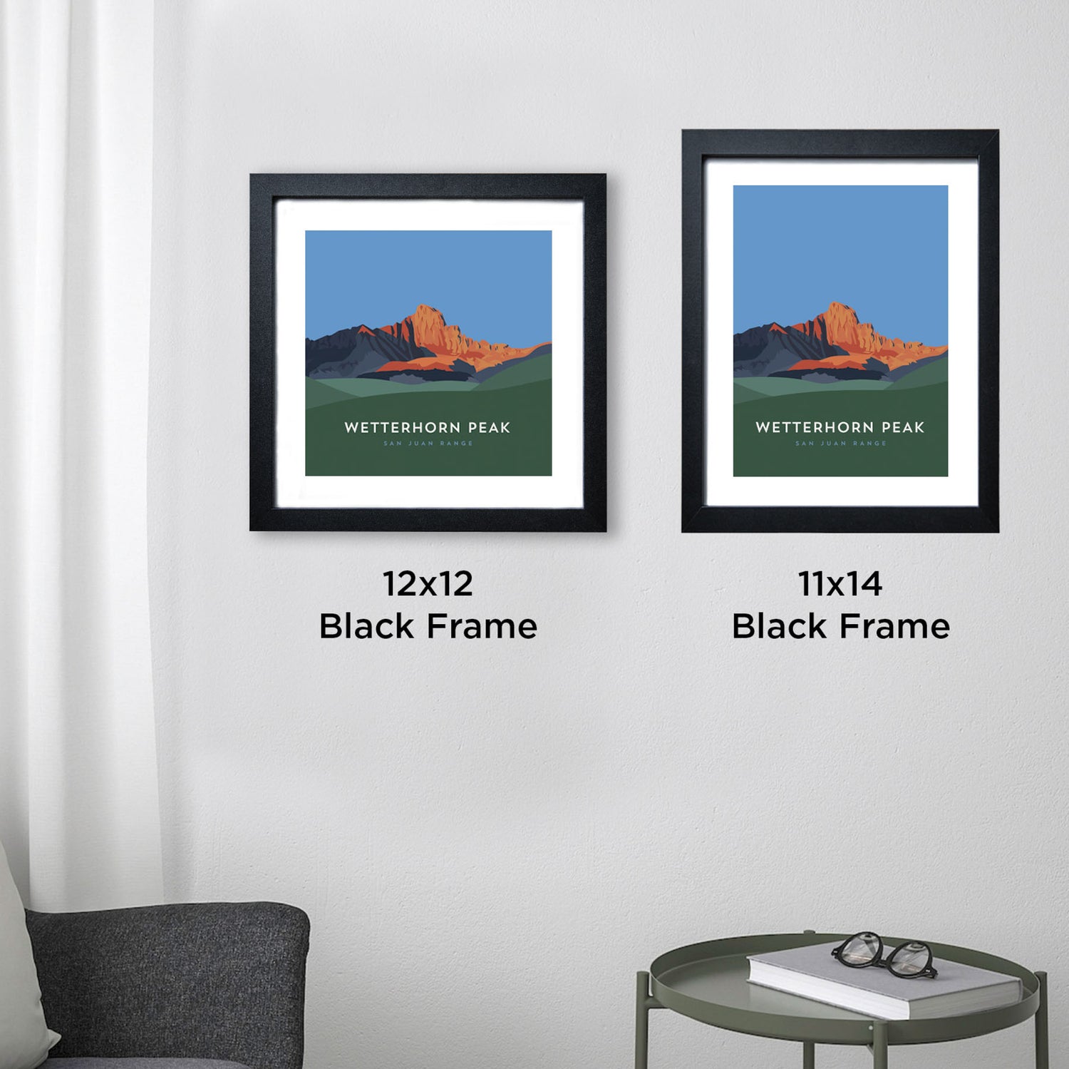 Wetterhorn Peak Colorado 14er Framed Poster