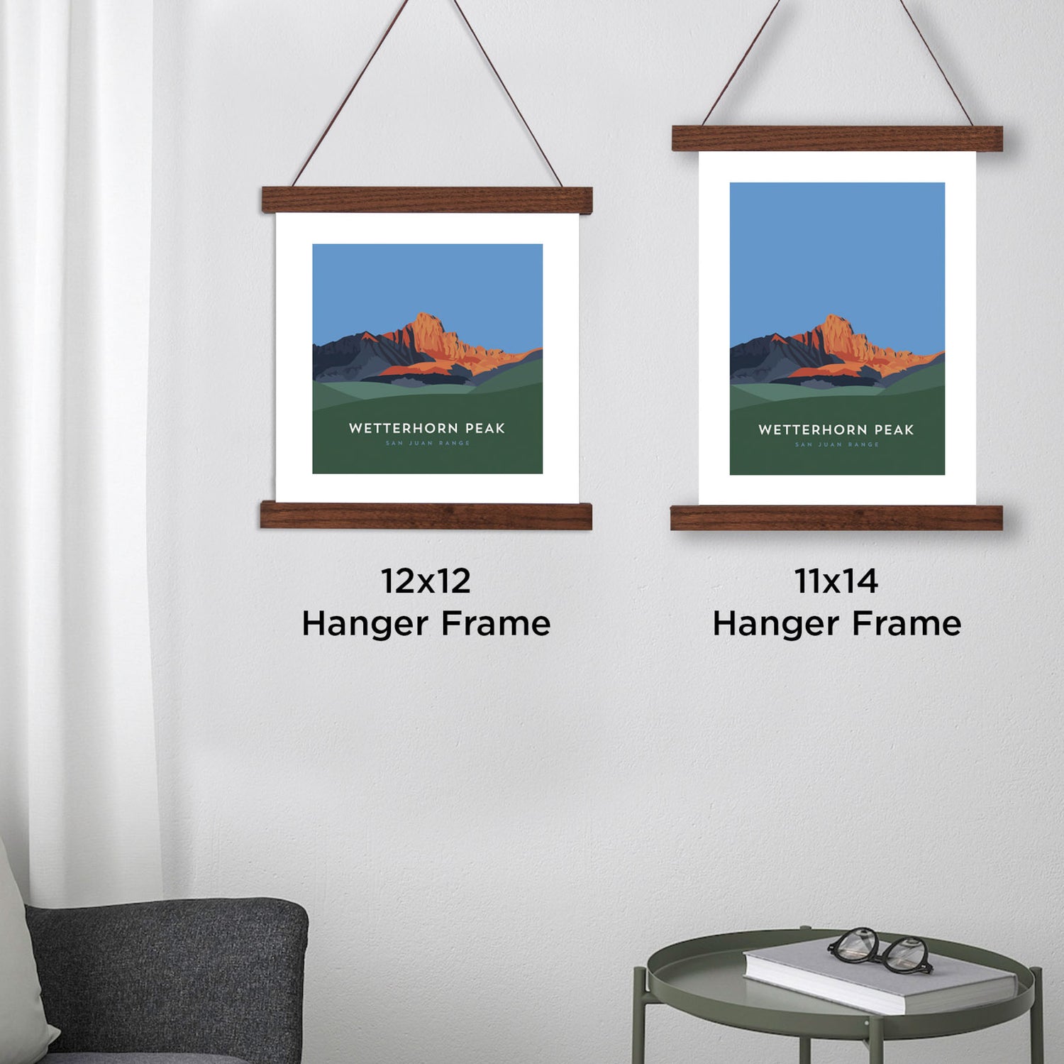 Wetterhorn Peak Colorado 14er Hanger Frame Poster