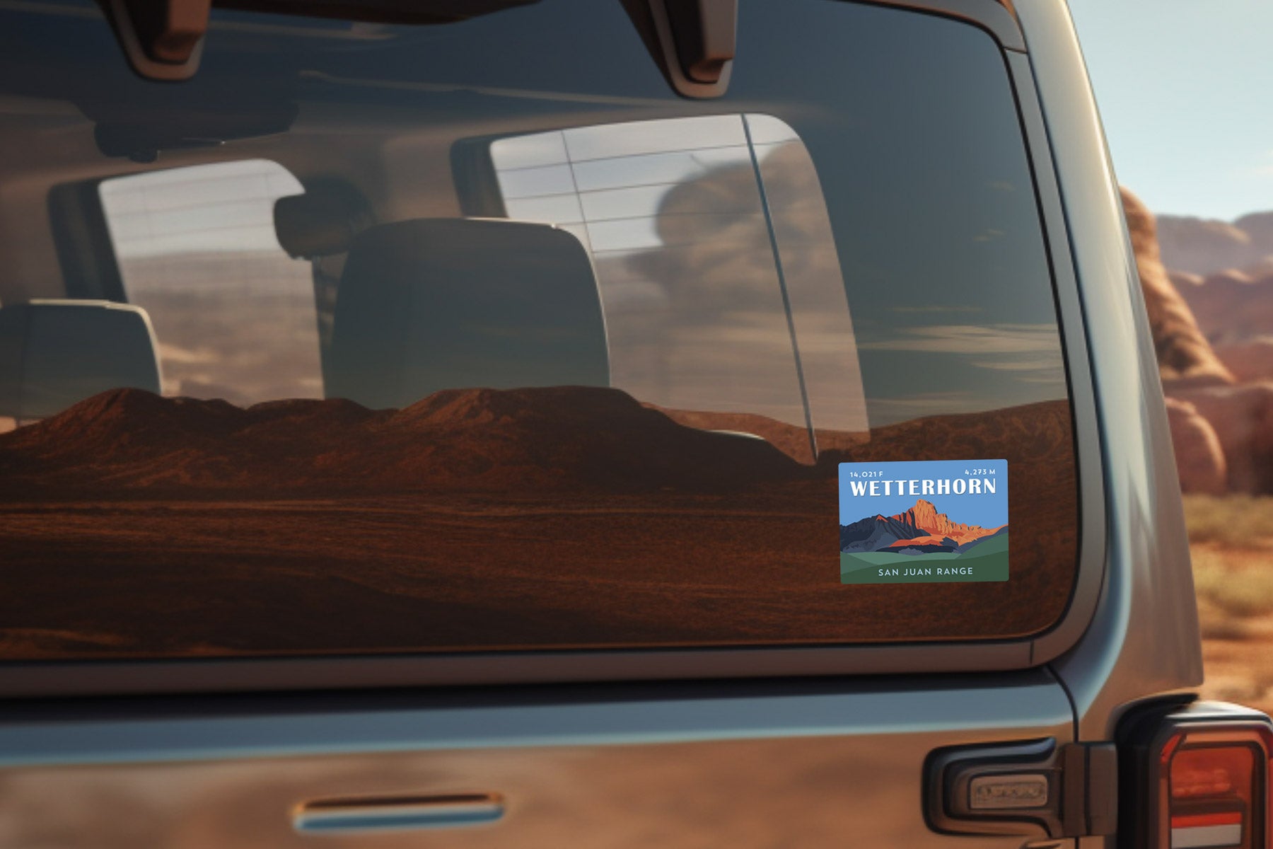 Wetterhorn Peak Colorado 14er Sticker