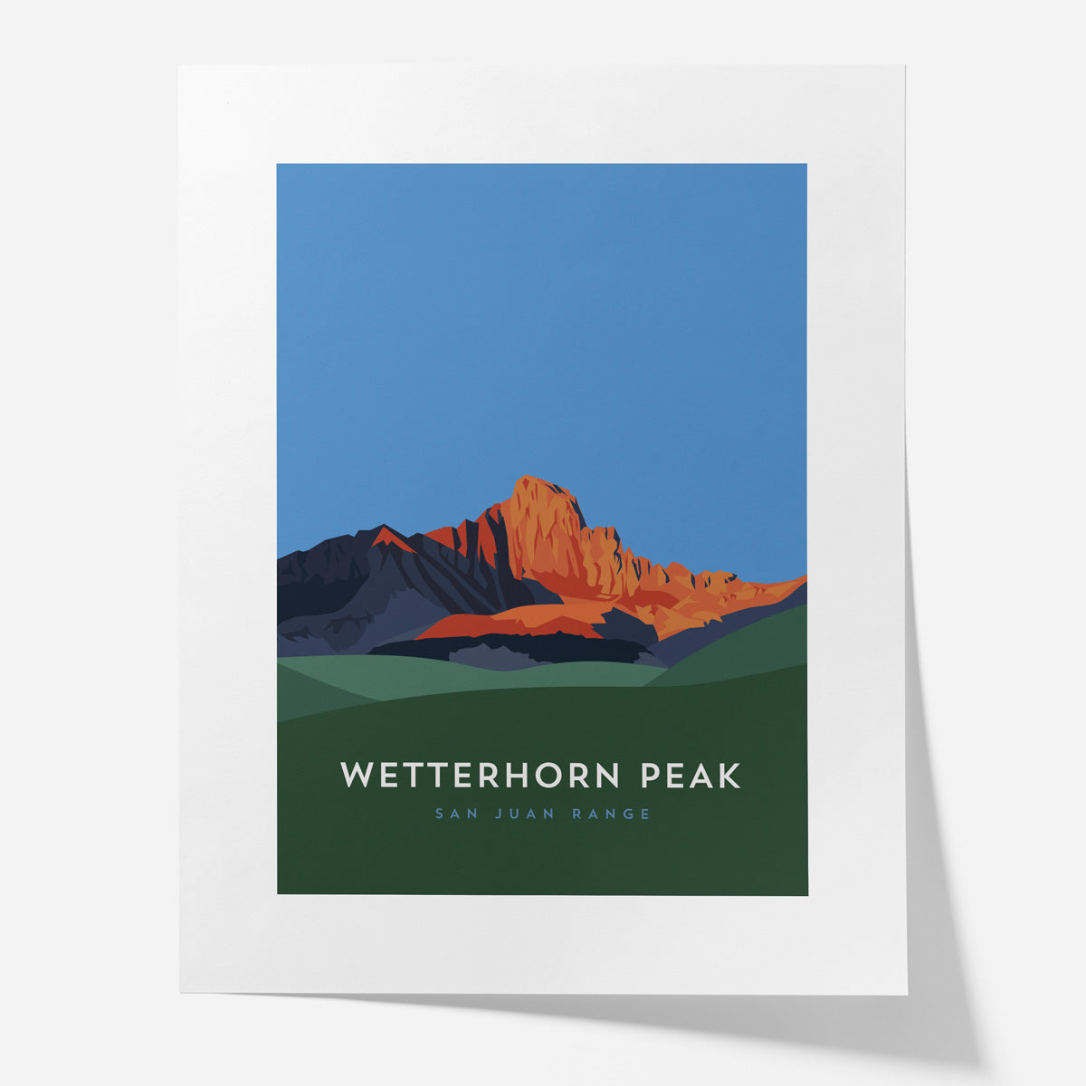 Wetterhorn Peak Colorado 14er Poster