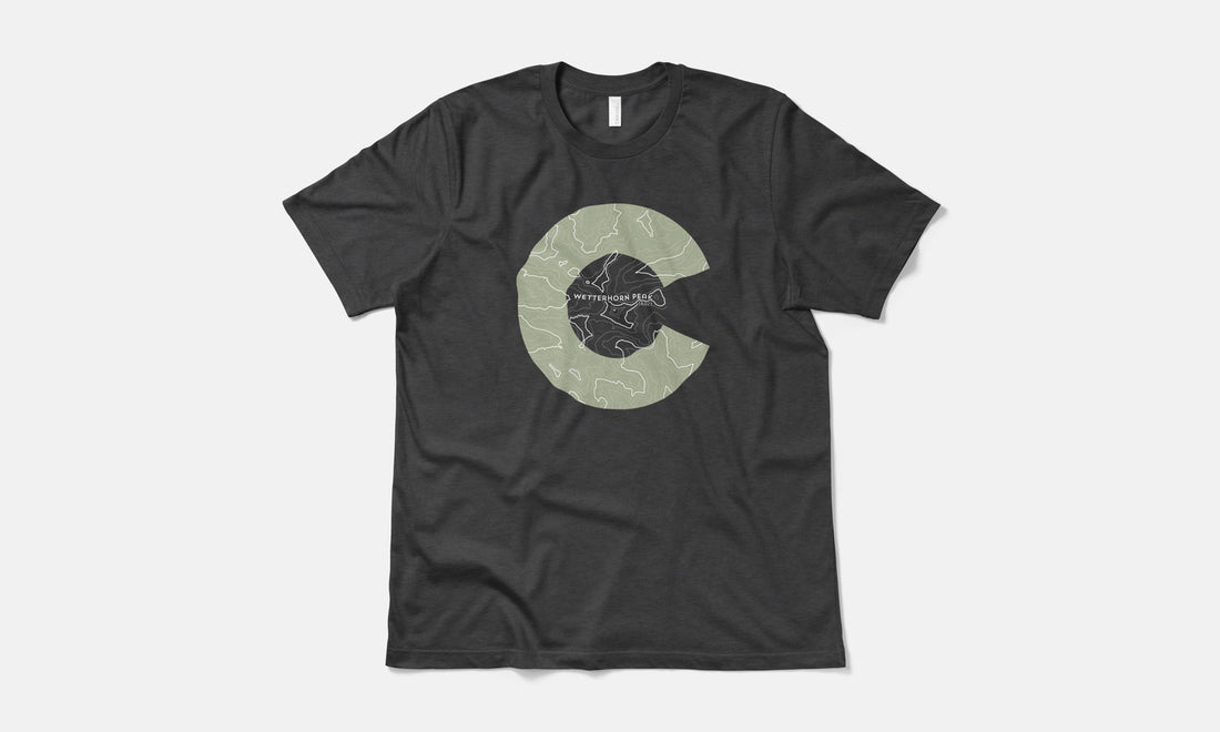 Wetterhorn Peak Topo 14er Shirt