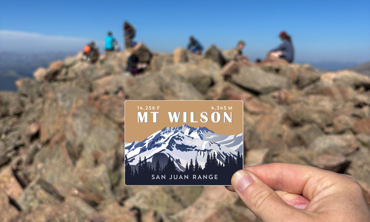 Mount Wilson Colorado 14er Sticker