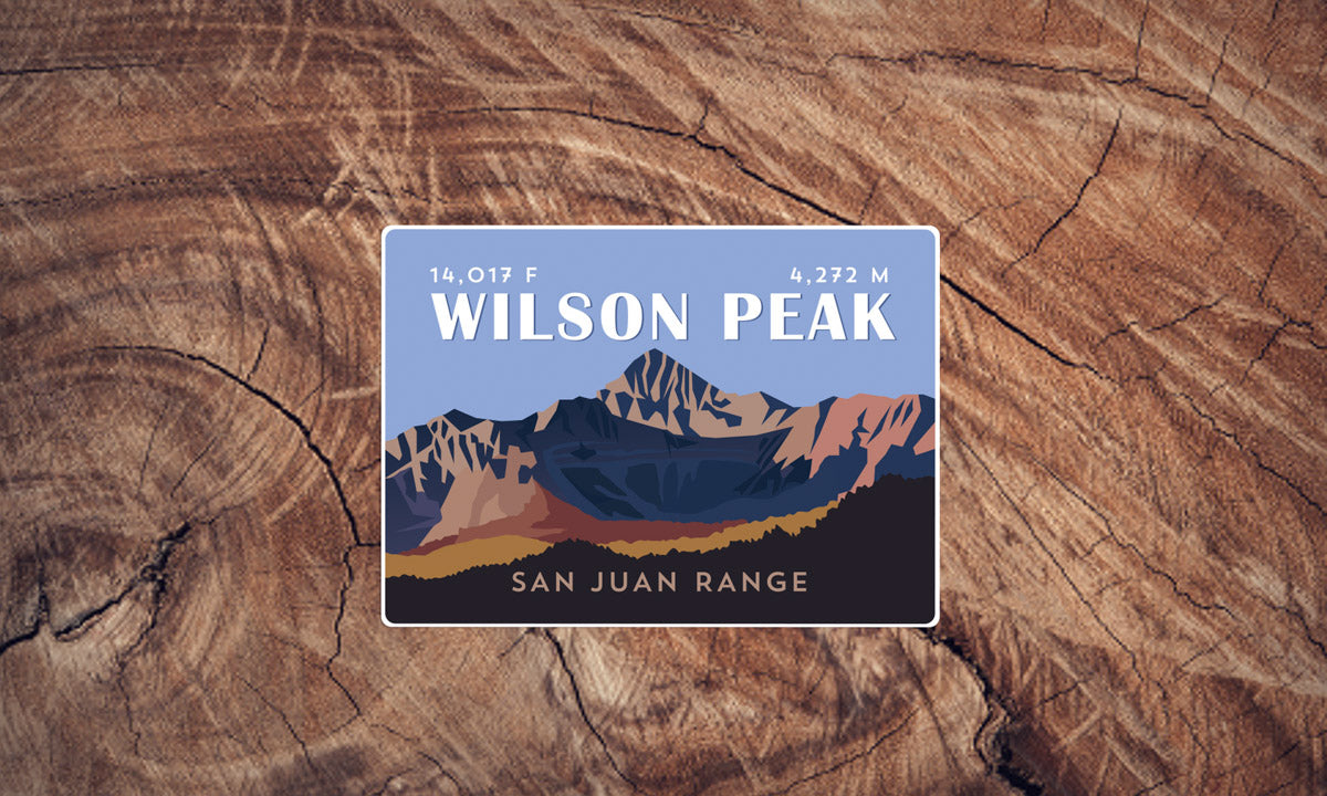 Wlison Peak Colorado 14er Sticker