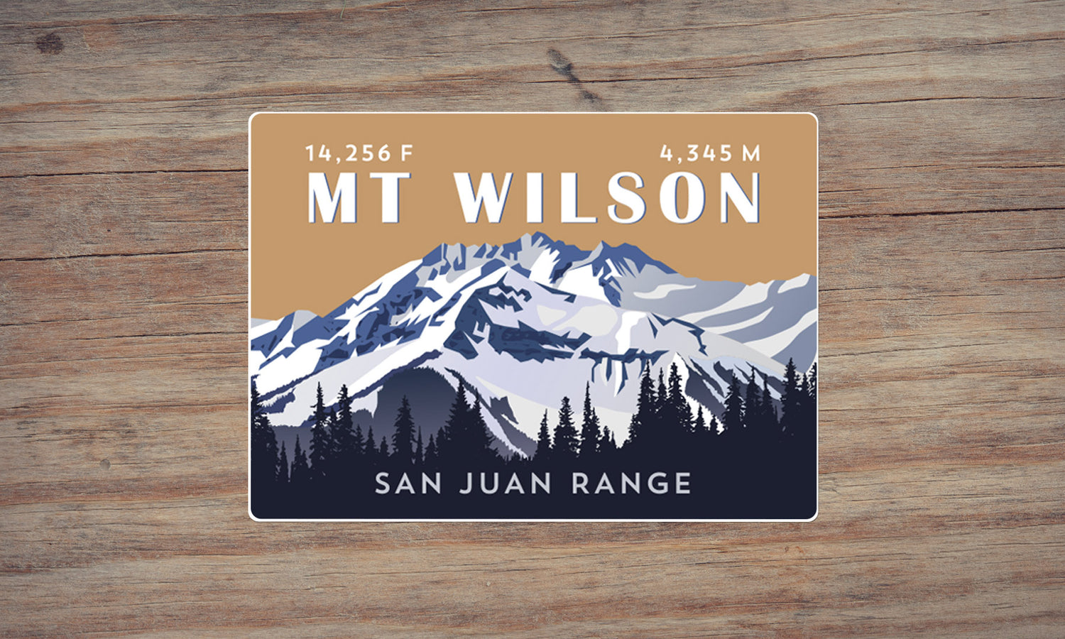 Mount Wilson Colorado 14er Sticker