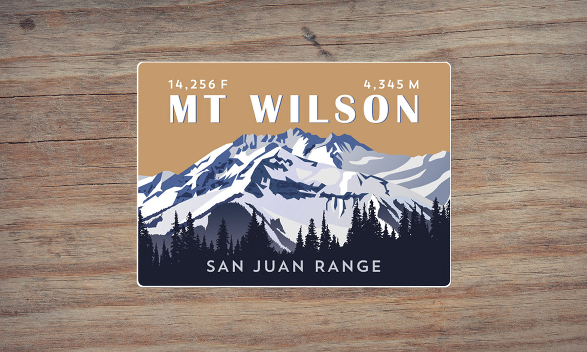 Mount Wilson Colorado 14er Sticker