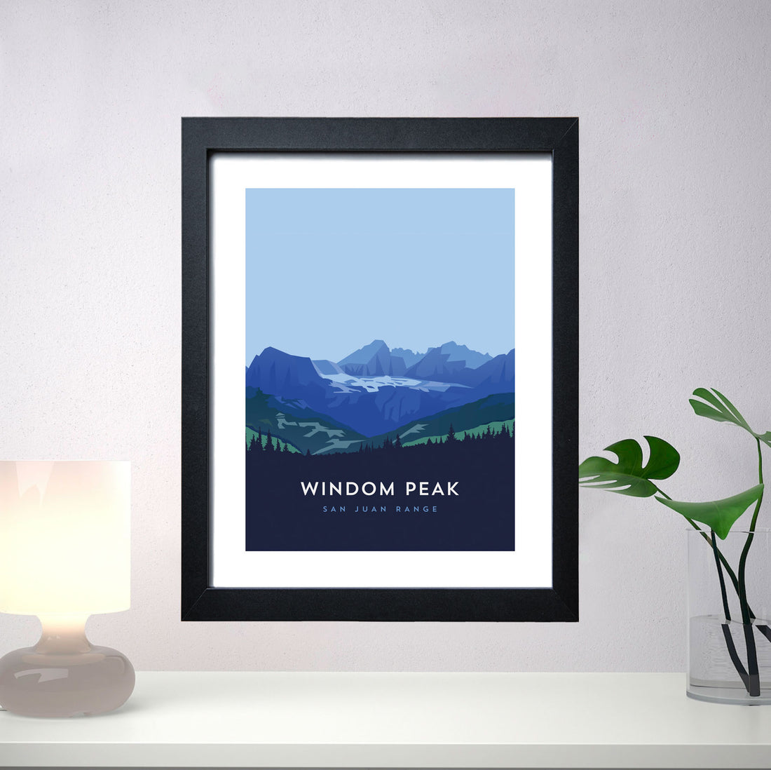 Windom Peak Colorado 14er Framed Poster