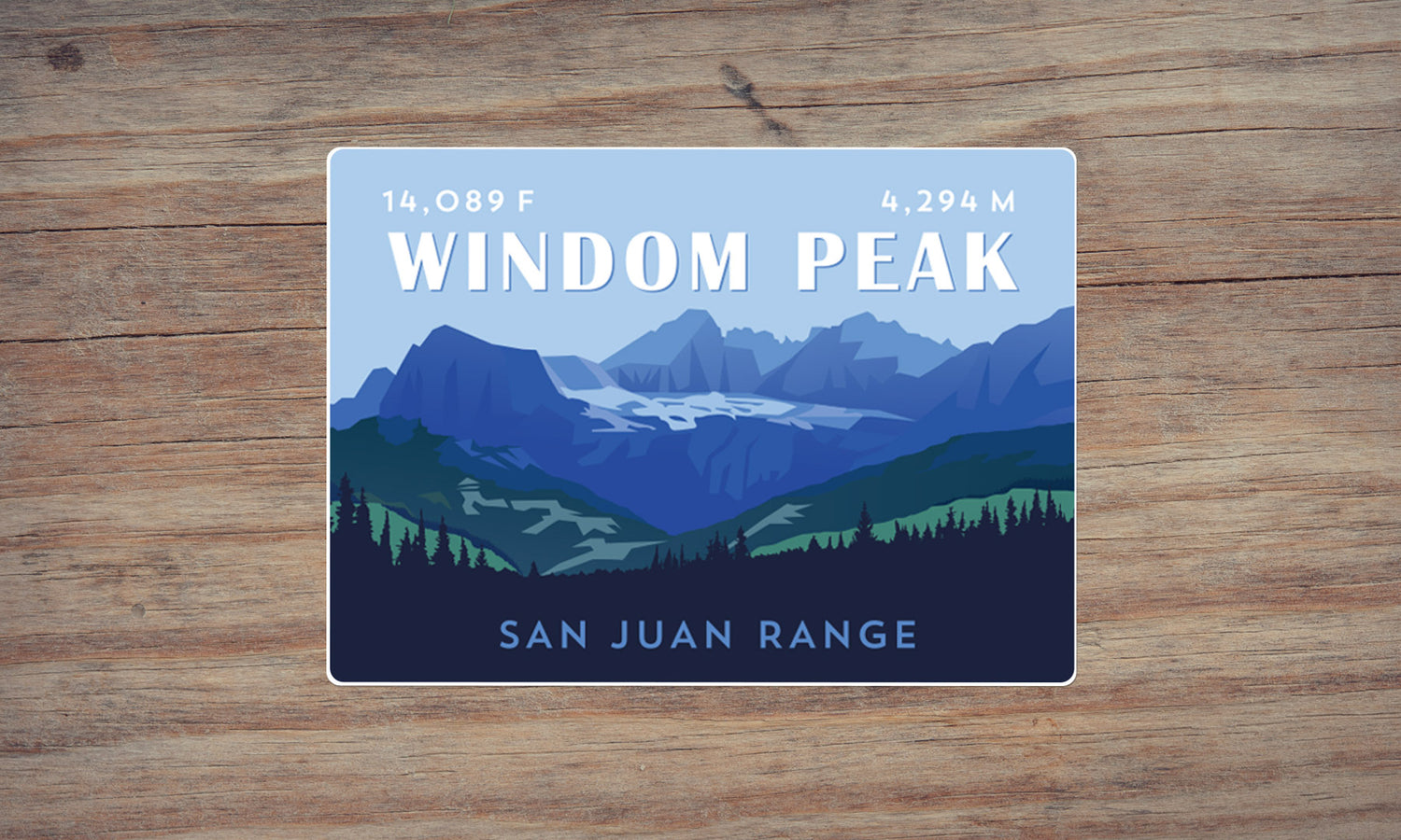 Windom Peak Colorado 14er Sticker