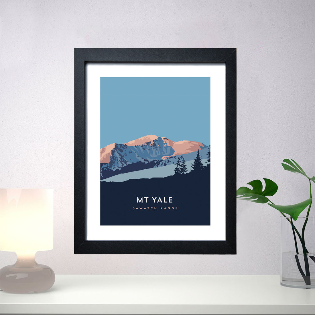 Mount Yale Colorado 14er Framed Poster