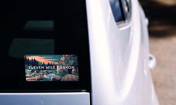 Eleven Mile Canyon Colorado River Sticker