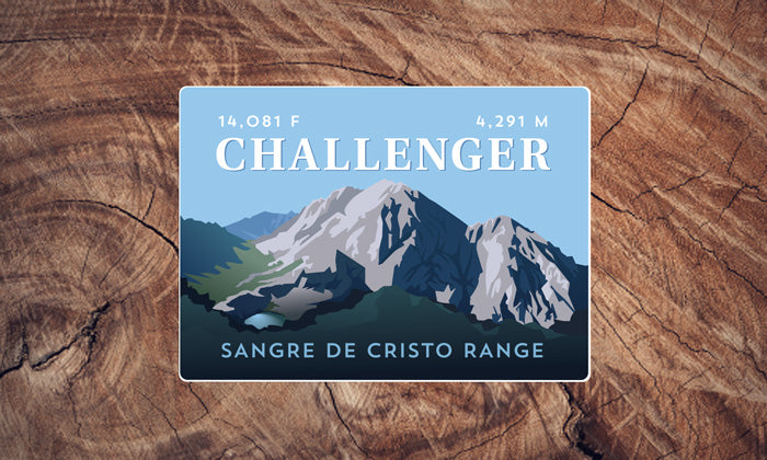 Challenger Point Colorado 14er Sticker