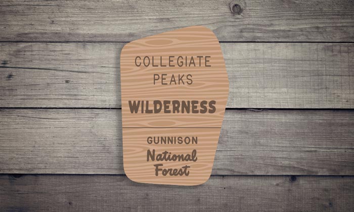 Collegiate Peaks Wilderness Sticker