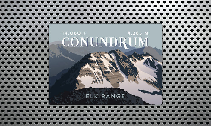 Conundrum Peak Colorado 14er Magnet
