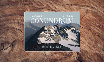 Conundrum Peak Colorado 14er Sticker