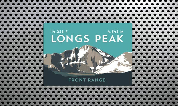 Longs Peak Colorado 14er Magnet