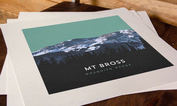 Mount Bross Colorado 14er Print