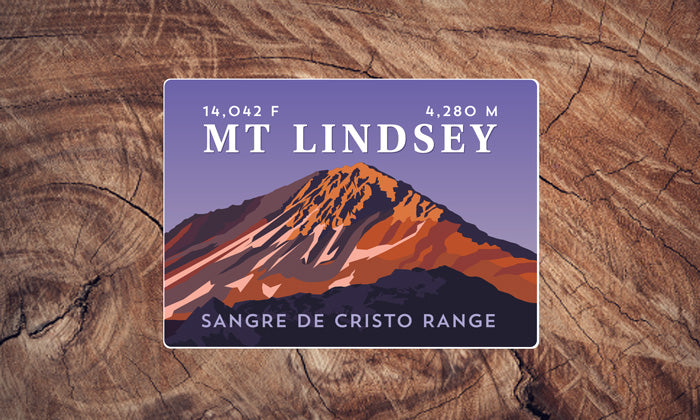 Mount Lindsey Colorado 14er Sticker
