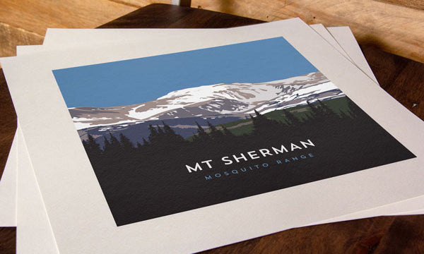 Mount Sherman Colorado 14er Print