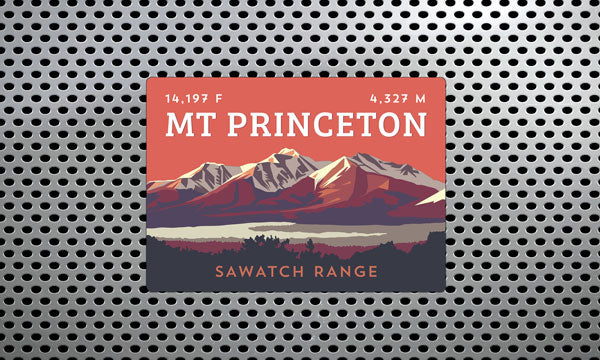 Mount Princeton Colorado 14er Magnet