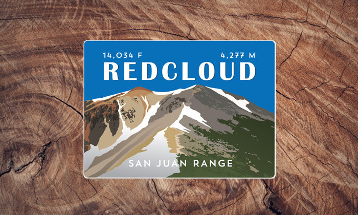 Redcloud Peak Colorado 14er Sticker