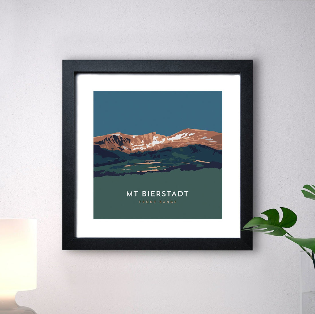 Mount Bierstadt Print with Black Frame