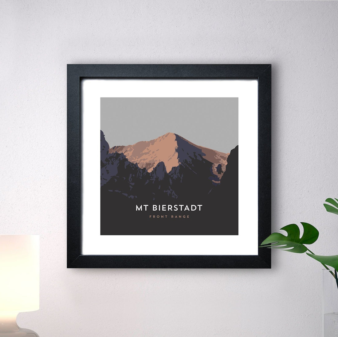 Mount Bierstadt Sawtooth Print with Black Frame