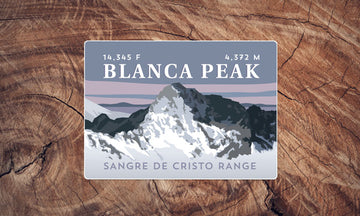 Sangre De Cristo Range Colorado 14er Sticker Pack
